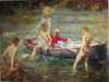 Swimming Naked -  "Ruby, Gold and Malachite"